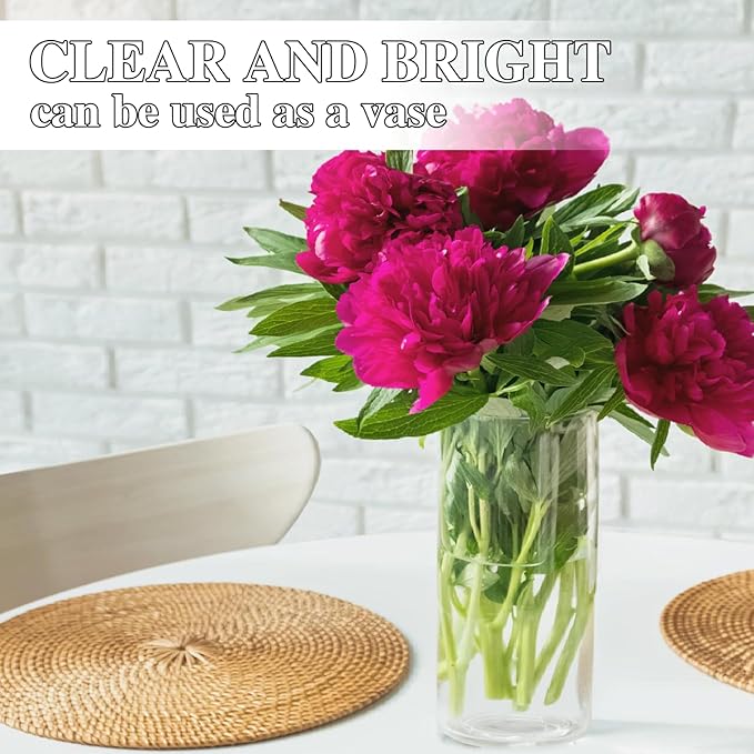 Everyday Drinking Glasses Set of 4, 20 oz Lightweight Thin Highball Glasses,Clear Lead-Free Tall Glass Cups For Water,Juice,Mojito,Mixed Drinks,Iced Coffee,Ice Tea,Kitchen Cocktails Glass