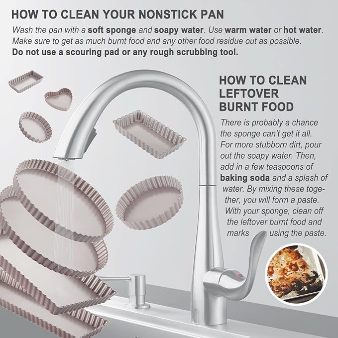 CHEFMADE Rectangle Tart Pan, 7x11-Inch with Removable Loose Bottom Non-Stick Oblong Quiche Bakeware for Oven Baking (Champagne Gold)