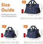 Lifewit Large Lunch Bag Insulated Lunch Box Soft Cooler Cooling Tote for Adult Men Women, Dark Blue 40-Can (24L)