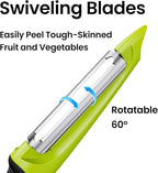 Vegetable Peeler, Swivel Peelers for Kitchen with Non-Slip Grip Handle,Green