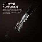 TIMEMORE 58mm Espresso Tamper - Stainless Steel & Aluminum Impact Tamper with Sound Feedback for Barista, Spring-Loaded Hand Tamper Tool Fits 58mm Portafilter (4 Springs Included)