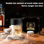 Electric Whiskey Smoker Kit with 12 Wood Chips, Rechargeable Cocktail Smoker Kit Built-in Lighter, No Butane Needed, Bourbon Whiskey Gifts for Men, Dad, Husband – Birthday, Christmas, Anniversary