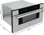 KoolMore KM-MD30-SS Microwave Drawer, Capacity in Stainless-Steel, 30 in/1.2 cu. ft, Silver