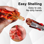 Crawfish Peeler, Crayfish Peeling Tool with Shrimp Peeler and Deveiner Tool, Includes 200PCS Disposable Gloves, Easy to Use