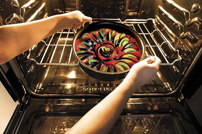 Vasconia 11-Piece Aluminum Cookware Set - Nonstick Pots and Pans with Lids - Dishwasher, Oven Safe up to 475°F - Skillets, Griddle, Casserole, Dutch Oven - Black