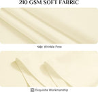 Softalker Rectangle Tablecloth, Waterproof & Stain Resistant Table Cloths Wrinkle Free Fabric Washable 210GSM Polyester Table Cover for Spring/Party/Outdoor - 54 x 78 inch,Ivory