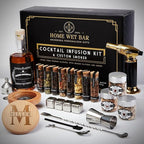 DIY Cocktail Infusion Kit with Whiskey Smoker, 24pc. Cocktail Making Kit, Mixology Set for Vodka, Gin, & Whiskey Lovers (Infusion Kit + Smoker)