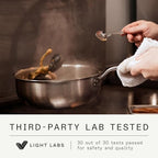 Made In Cookware - 2 Quart Stainless Steel Saucier Pan - 5 Ply Stainless Clad - Professional Cookware - Crafted in Italy - Induction Compatible