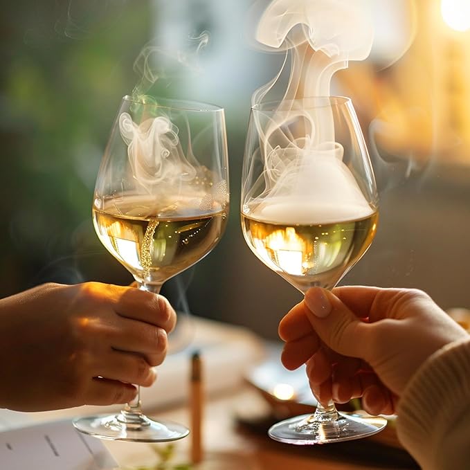 Infuser Smoker with 6 Chips- Drink Smoker Infuser Old Fashioned Smoker kit,Bourbon Cocktail Smoker kit Gifts for Men Whiskey Smoker kit Gifts for Dad