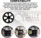 Coffee Replacement Brew Basket Spring Loaded Stopper for Hamilton/Mr. Coffee/Cuisinart Coffee Maker Parts, 990117900 990237500,Coffee Maker Parts -3 Pcs