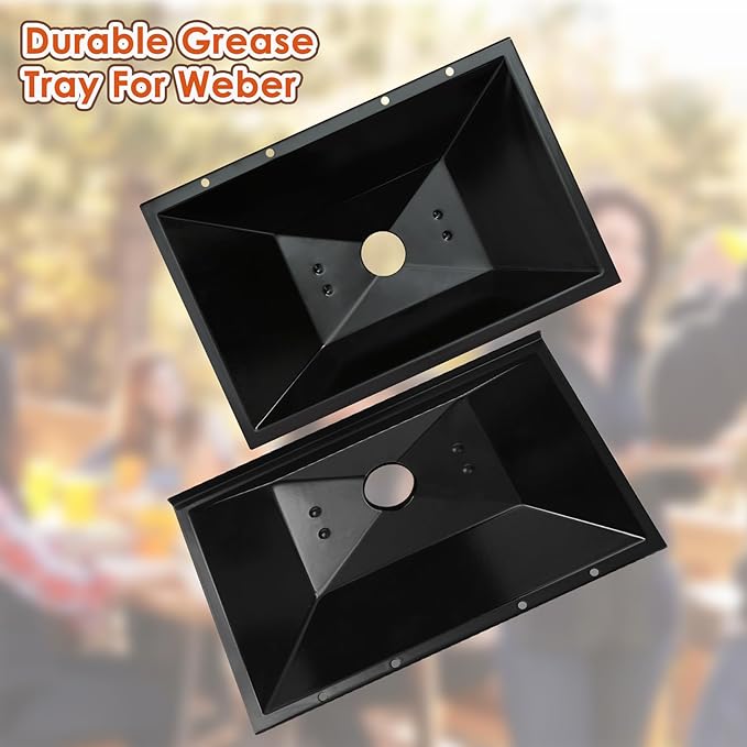 99250 Grease Tray for Weber Genesis 1000/2000/3000, Genesis Silver B/C&Gold B/C, Drip Pan Tray Replace for Weber Spirit E-310 E-320 SP-320 Series (2007-2012), Platinum B/C(2005 and Newer)