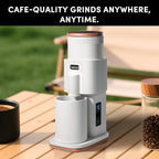Coffee Grinder,Wirsh Portable Cordless Rechargeable Coffee Grinder Geimori T38 with Conical Burrs,3600mAh Batteries,Grind Settings for Espresso,Pour Over,French Press,Camping,Travel&Home Use
