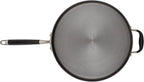 Anolon Advanced Home Hard Anodized Nonstick Sauté Pan with Helper Handle and Lid, 5 Quart - Onyx