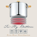 Concord 10 Piece Stainless Steel Cookware Set, includes Saucepans, Stock Pots and Pans/Skillets