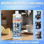 Coffee Machine Descaling Solution 16.9 oz (4 Uses)– Universal Descaler Cleaner Compatible with Keurig,Nespresso,Breville,Delonghi, Ninja - Espresso Coffee Maker Cleaning Solution