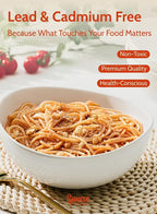 Sweese 42oz Porcelain Serving Bowls - Set of 4, 8-Inch White Bowls for Salad, Soup, Pasta & More - Microwave, Dishwasher & Oven Safe