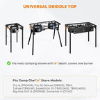 Stanbroil Universal 1-Burner Griddle, Nonstick Flat Top Griddle for Camp Chef and most 16" Deep Camping Stoves, Black