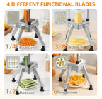 Commercial Vegetable Fruit Chopper, Heavy Duty Professional Food Dicer with 1/4" Blade, French Fry Cutter, Fruit Slicer for Restaurants & Home Kitchen
