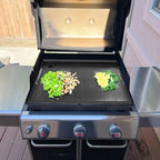 Full-Size Griddle Inserts for Weber Genesis 300 Series Gas Grills, Flat Top Griddle Accessories for Weber Genesis E-310 S-310 E-320 S-320 E-330 S-330 EP-310 EP-320 EP-330 CEP-310 Burner Gas Grills