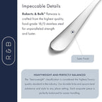 Roberts & Belk 20-Piece Amelia Satin Silverware Set – Flatware for 4 – Satin Matte Stainless Steel Utensils with Knives, Forks & Spoons