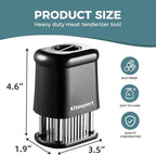 KITEXPERT Meat Tenderizer Tool with 56 Stainless Steel Ultra Sharp Needle Blade, Durable Meat Tenderizer with Safety Lock, Chicken Tenderizer for Beef, Steak, Meat Tenderizer Machine