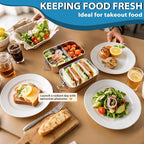 Stainless Steel Lunch Container 2 Pack 304 stainless Steel Bento Box Kids Adult(29oz/19oz),Leak Proof Stainless Steel Snack Containers With 1 Compartment and Lunch Bag