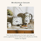 MACKENZIE-CHILDS Electric Kettle, Stainless-Steel Tea Kettle, Gray-and-White Sterling Check