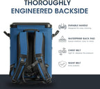 Magnetic Backpack Cooler Bag, Cold Retention Soft Coolers 30 Can Insulated Soft Sided Cooler with Waterproof Bag