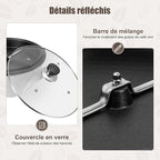 Electric Coffee Roaster Machine 500g Capacity Electric Coffee Bean Roaster Machine with Timer 0-240℃ Non-Stick for Home Use Cafe Shop Nut Peanut Black Bean Soybeans 110V 800W