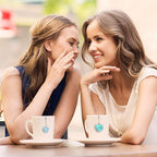 2pcs Tea Infuser Tea Strainers for Loose Tea Luminous Heart Pendant Loose Leaf Tea Steeper Tea Ball Handmade Fluorescent Stone Tea Diffusers for Loose Tea Tea Sets for Women