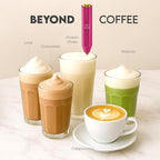 Zulay Kitchen Milk Frother Handheld with 2 Duracell AA Batteries – Electric Drink Mixer for Coffee, Lattes, Cappuccinos, Matcha & Hot Chocolate – Portable Foam Maker & Coffee Bar Accessory