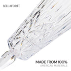 BELLAFORTE - Shatterproof Tritan Plastic Champagne Flute Clear, 6oz, set of 4 Myrtle Beach Dishwasher Safe Plastic Champagne Glasses - Glassware for indoor and Outdoor Use, BPA Free