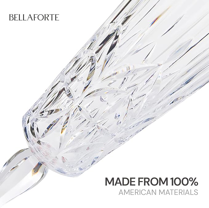 BELLAFORTE - Shatterproof Tritan Plastic Champagne Flute Clear, 6oz, set of 4 Myrtle Beach Dishwasher Safe Plastic Champagne Glasses - Glassware for indoor and Outdoor Use, BPA Free