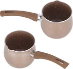 Mini Saucepan, 0.8qt/750ml Nonstick Butter Warmer Multi Milk Pot Stockpot Practical Small Melting Pot with Handle Pour Spouts