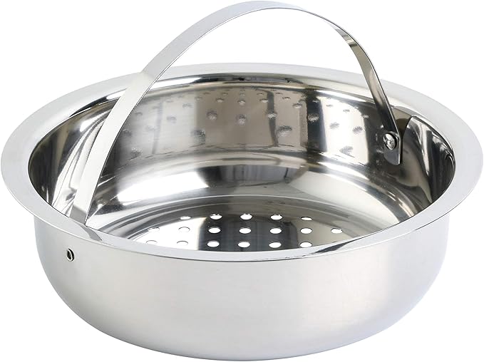 Oster Sangerfield 5-Quart Stainless Steel Pasta Pot Set with Steamer Basket and Lid – Durable Kitchen Cookware for Boiling and Steaming