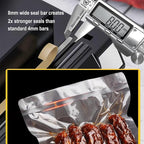 MAGIC SEAL 16-Inch Nozzle Vacuum Sealer for Food Storage - Works with Mylar & Smooth/Non-Textured Bags, No Textured Bags Needed, 250W, 8mm Extra-Wide Seal, 2X Suction Pump - MS180