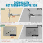 Lemeya Matte Black Silver Silverware Set for 4,Modern Stainless Steel Brushed Cutlery Set,20-Pieces Heavy Duty Flatware Set,Knives Spoons and Forks Set Utensils Set, Satin Finish, Dishwasher Safe