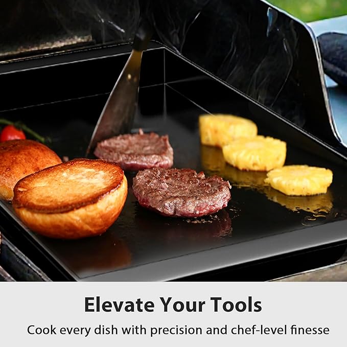 Utheer Ceramic Grill Griddle Insert for Spirit Grills, Griddle Insert for Weber 7658, Fits Spirit & Spirit II 200/300, Genesis Silver/Gold/Platinum & 1000–5000, Nonstick, Easy Clean, Healthier Cooking