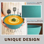 40 OZ Wheat Straw Bowl Sets, 6 PCS Unbreakable & Lightweight Salad Bowls, Microwave & Dishwasher Safe, BPA-Free, Kitchen Bowl Set for Serving, Soup, Oatmeal, Fruit, Noodles, Green