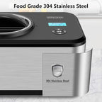 KUMIO 1.6-Quart Ice Cream Maker with Compressor, No Pre-Freezing, 4 Modes Ice Cream Maker Machine with LCD Display, Timer, Automatic Gelato & Yogurt Machine, Stainless Steel