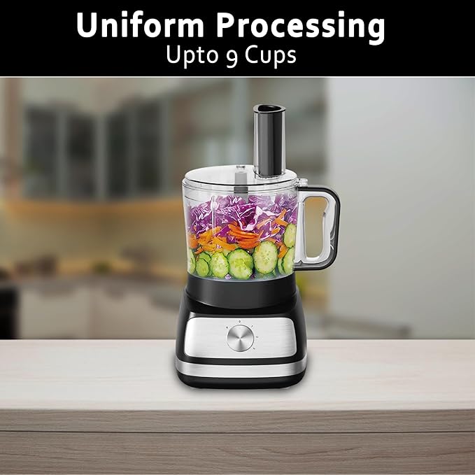 EMB IronBlade series 5-in-1 Food Processor, 1.5L Bowl, 4-Speed Control, Multi-Functional for Slicing, Shredding, Chopping, Kneading