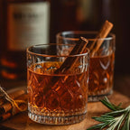 YULEER Drinking Glasses Set of 8, Glassware Drink Set, 4pcs 12oz Highballs and 4pcs 10oz Whiskey Glasses, Mixed Drinkware Easy to Clean for Whiskey, Cocktail, Margarita, and other Beverages