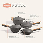 Our Place Cookware Set - 13-Piece Kit Including the Always Pan, Perfect Pot and Spatulas | Multifunctional, Toxin-Free Nonstick | Heat Safe up to 450°F | Oven, Stove, Induction Compatible | Char