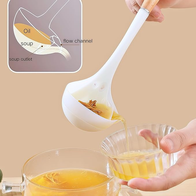 Quality Silicone Cooking Utensils Set - Non-Toxic, Heat-Resistant Kitchen Utensils Set with Food-Grade Silicone & Wood Handles - Includes Spatula & Spoon for Non-Stick Cookware, Translucent White