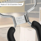 Lurch Germany Julienne Vegetable Y Peeler 5.1 x 2.3 Inches / 13 cm x 6 cm | Stainless Steel Cutter & Slicer for Carrot, Potato & Apple | Veggie Zoodles Maker | Non-slip Comfortable Handle - Black