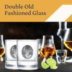 Heritage Pewter White Tail Deer Double Old Fashion | Double Rocks Glass 14 OZ for Liquor | Expertly Crafted Pewter Glass