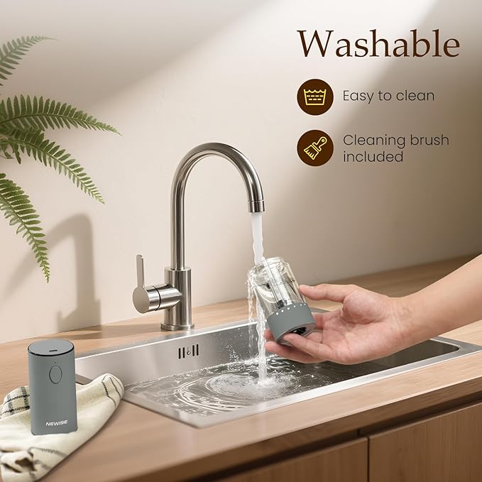 Electric Salt and Pepper Grinder Set Rechargeable with LED Lights, Automatic Pepper & Salt Mill, Adjustable Coarseness, Large Capacity, Grey