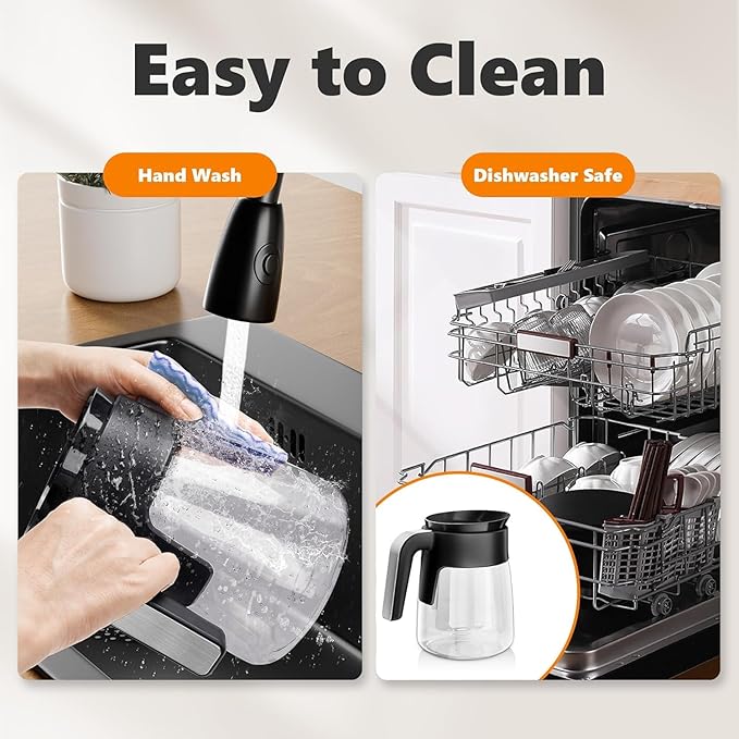 10 Cup Coffee Pot Replacement for Ninja Coffee Maker CM401, Glass Coffee Carafe Compatible with Ninja CM400 CP300 CF091 CM371 CM300, Ninja Coffee Pots Replacements with Brew-Through Lid