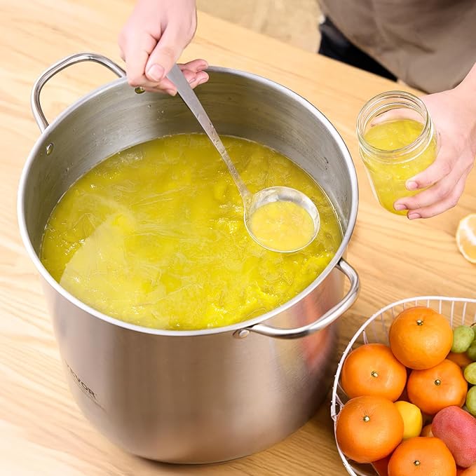 VEVOR 21 QT Canning Pot with Rack and Lid, Stainless Steel Waterbath Canner with Dual Handle and Glass Lid, Compatible with All Cooktops: Induction, Gas, Electric, Glass, Ceramic, Halogen