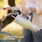 Simple Modern Mother's Day 40 oz Trek Tumbler with Handle and Straw Lid | Cup Holder Friendly Insulated Stainless Steel Travel Mug | Momma